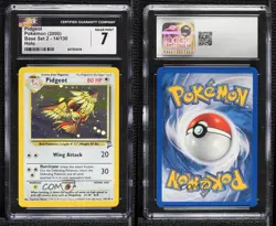 Pidgeot Holo Pokemon Base Set 2 CGC 7 2000 - Image 3