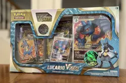 Pokemon TCG Lucario VStar Premium Collection Box - Factory Sealed (6 Packs) - Image 1
