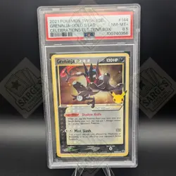 2021 POKEMON SWSH BLACK STAR PROMO #144 GRENINJA-GOLD STAR PSA 8.5 - Image 1