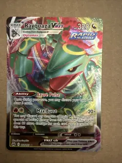 Pokemon Crown Zenith Rayquaza VMAX 102/159 Ultra Rare NM - Image 1