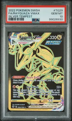 Pokemon TCG Rayquaza VMAX TG29 Silver Tempest - PSA 10 GEM MINT 💎 - Image 1