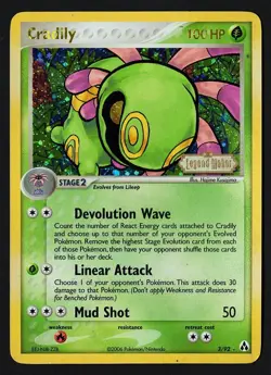 Cradily Holo 3/92 Legend Maker 2006 - Pokemon TCG - Image 1