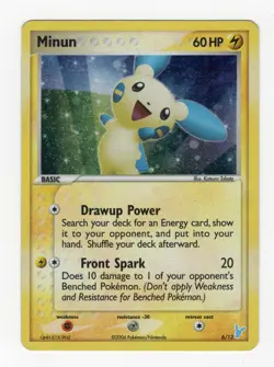 2006 Pokemon Minun #6/12 EX Trainer Deck Kit Holo MP (See Desc) - Image 1