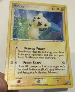 2006 Pokemon Minun #6/12 EX Trainer Deck Kit Holo MP (See Desc) - Image 3