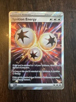 Pokemon IGNITION ENERGY 124/094 - Phantasmal Flames - RARE FULL ART - MINT - Image 1