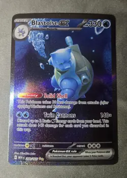 Pokemon Scarlet & Violet 151 TCG Blastoise EX 200/165 Sir Special Illustration - Image 1