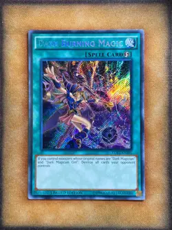 Yugioh Dark Burning Magic LDK2-ENS05 Secret Rare Limited Edition NM - Image 1