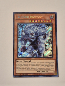 Danger! Bigfoot! Alt Art 1st Edition Secret Rare RA03-EN019 Yu-Gi-Oh! - Image 3