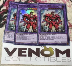 3x (M/NM) - Vision HERO Trinity - BLHR-EN062 - Ultra Rare - 1st Edition YuGiOh - Image 1