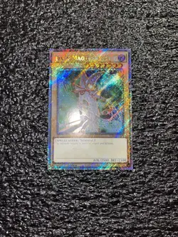 Yugioh! Dark Magician 7th Art RA04-EN106 Platinum Secret Rare 1st Edition NM - Image 1