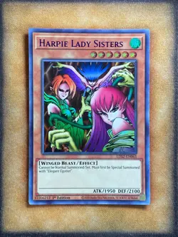 Yugioh Harpie Lady Sisters LDS2-EN065 Ultra Rare 1st Ed PURPLE NM - Image 1
