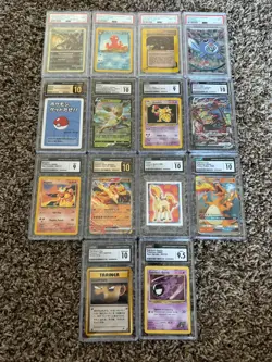 Small Lot of PSA/CGC Graded Pokemon Cards (14) Some Older - Image 1