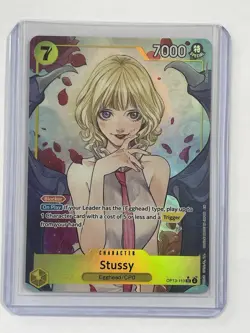 One Piece Card - STUSSY OP13-110 (SR) Alt Art Carrying on His Will English - Image 1