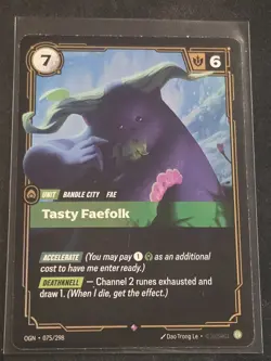 Riftbound Tasty Faefolk Foil card OGN 075/298 League of legends - Image 1