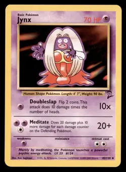 Pokemon Card Jynx (Base Set 2) 45/130 LIGHTLY PLAYED Non-Holo Uncommon TCG!!!!!! - Image 1