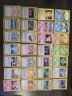 POKEMON 28 CARD LOT of VINTAGE Cards ~ Great Mix of Commons, Uncommons & Rares - Image 1