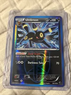 Pokemon TCG Umbreon 64/116 Reverse Holo Rare Plasma Freeze Card - Image 1