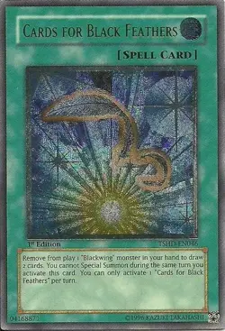 Lightly Played Cards for Black Feathers - TSHD-EN046 - Ultimate Rare - 1st Editi - Image 1