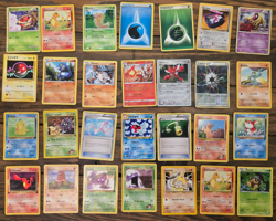 Pokemon Collection Lot 28 cards Vintage Holos Charmander Foil Rainbow Energy Rkt - Image 1