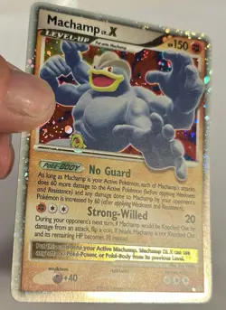 Pokemon 2008 Stormfromt Machamp Lv X Rare Holo Trading Card 98/100 LP - Image 3