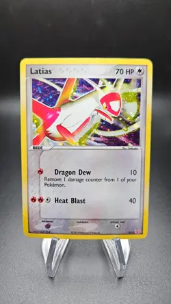 Latias 4/10 2004 EX Trainer Kit 1 Exclusive Pokemon Card TCG HP/DMG SWIRL - Image 1