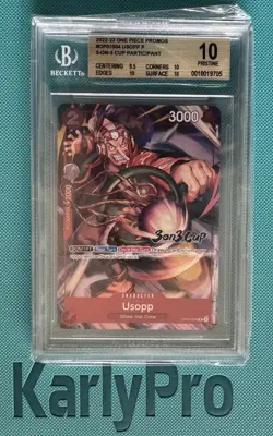 One Piece Card Game Usopp 3 On 3 Cup Top Prize BGS10 English - Image 1