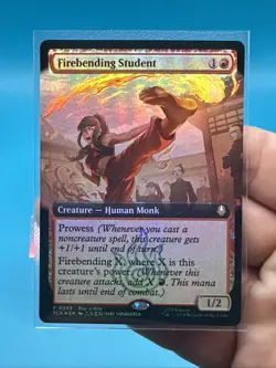 MTG magic cards 1x Firebending Student buy-a-box Foil promo Avatar - Image 3