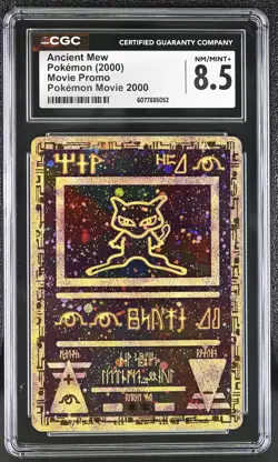 CGC 8.5 Ancient Mew 2000 Movie Promo Reverse Holo Pokemon Card - Image 1