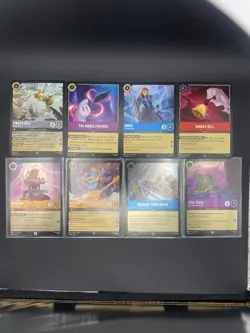Lorcana Fabled Tcg Card Lot Of 8 Foil And Non Foil Cards - Image 1