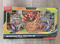 Pokemon Trading Card Game Incineroar ex and Torterra ex Special Collection Box - Image 1