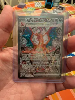 Pokemon TCG Charizard EX Sir Obsidian Flames 223/197 Full Art Secret Rare Card - Image 1