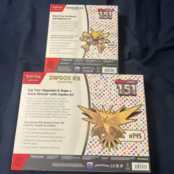 Pokemon TCG Scarlet and Violet 151 Zapdos ex & Alakazam ex Collection - 2 Boxes - Image 2