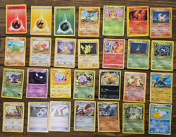 Pokemon Collection Lot 28 cards Vintage Holo Cinderace Fossil Jungle Meowth Oddi - Image 1