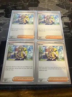 [4x Playset] Arven 166/198 Sv01: Scarlet & Violet Base Set - Pokemon TCG - Image 1