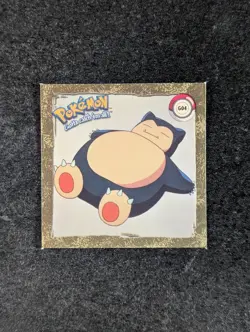 1999 Artbox Pokemon Stickers Series 1 SNORLAX #G04 Gold Rare English - Image 1