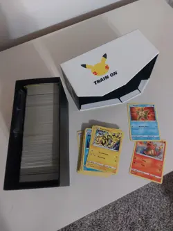 BULK Pokemon Cards Lot With Celebrations ETB Box For Storage - Image 1