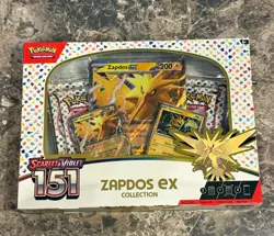 Pokemon TCG Scarlet & Violet 151 Zapdos EX Collection Box NEW SEALED - Image 1