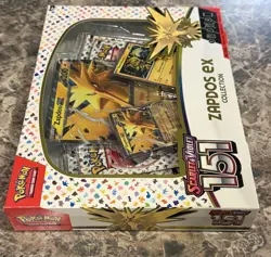 Pokemon TCG Scarlet & Violet 151 Zapdos EX Collection Box NEW SEALED - Image 2