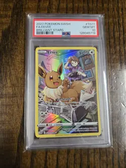 2022 Pokemon Sword & Shield Brilliant Stars Eevee #TG11 PSA 10 - Image 1