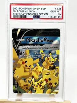 Pikachu V Union Set English PSA 10 Sequential Collection - Image 3