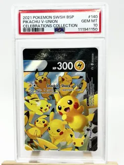 Pikachu V Union Set English PSA 10 Sequential Collection - Image 5