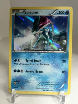 2016 Pokemon XY Trainer Kit Suicune Holo 30/30 LP-NM - Image 1