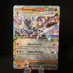 POKEMON - CERULEDGE EX 036/191 DOUBLE RARE HOLO SCARLET & VIOLET SURGING SPARKS - Image 1