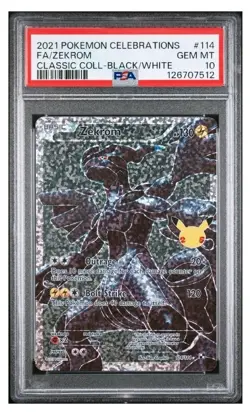 Zekrom 114/114 PSA 10 Pokemon Celebrations Classic Collection Black White - Image 1