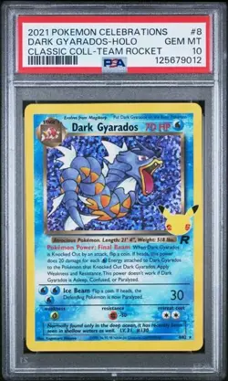 DARK GYRADOS CELEBRATIONS 2021 POKEMON SWORD & SHIELD CLASSIC COLLECTION PSA 10 - Image 1