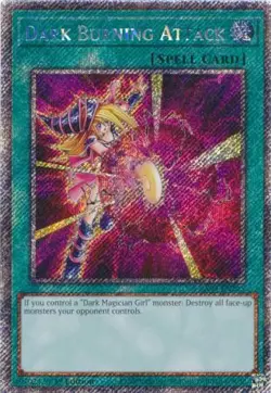 Yugioh! Dark Burning Attack - RA04-EN245 - Platinum Secret Rare - 1st Edition Ne - Image 1
