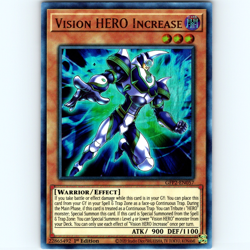 Yugioh Vision HERO Increase GFP2-EN057 1st Edition Ultra Rare Holo - NM ?? - Image 1
