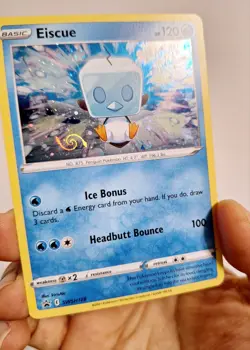 Pokemon Card Eiscue SWSH128 Black Star Promo~HD SWIRL~NM - Image 1