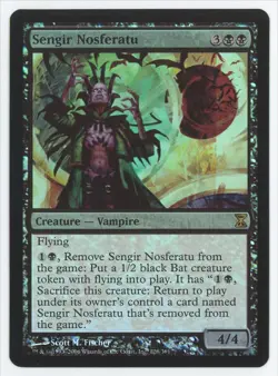 MTG Time Spiral Sengir Nosferatu #128 FOIL Rare - Image 1