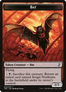 Bat 1x TOKEN MtG ENGLISH Time Spiral Remastered SP/NM - Image 1